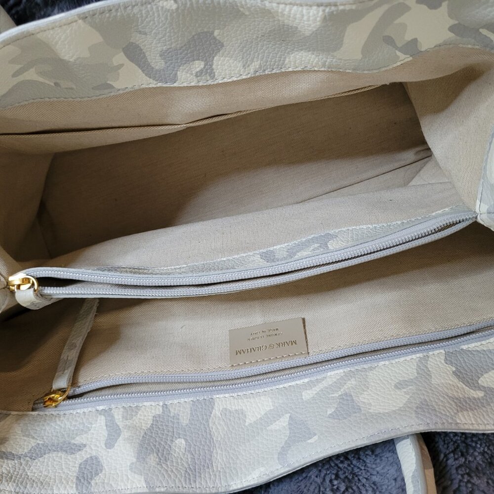 Mark & Graham Elisabetta Slouch Handbag in Camo - Picture 9 of 14